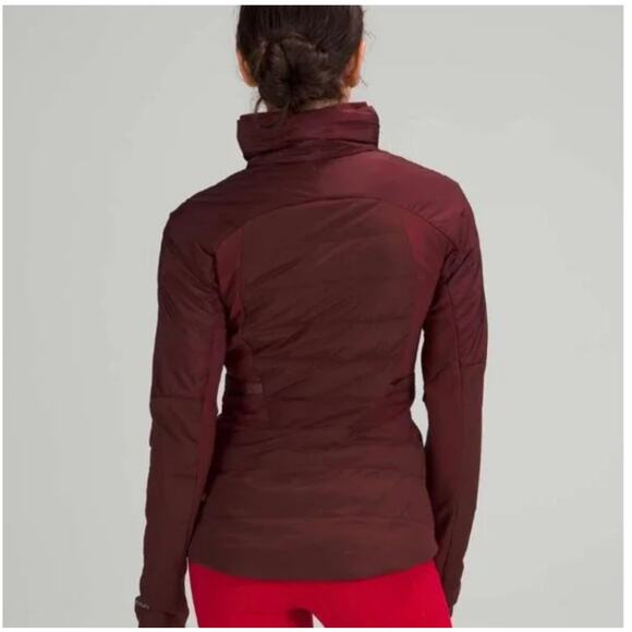 Lululemon Down for It All Jacket In Red Merlot Puffer Women's Sz 2 - Picture 6 of 14
